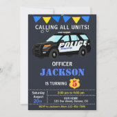 Polizeibeamter - Einladung zum Geburtstag Polizeie (Vorderseite)