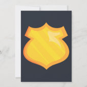 Polizeibeamter - Einladung zum Geburtstag Polizeie (Rückseite)