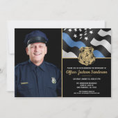 Polizeibeamter Foto für die Vollstreckung von Ausk Einladung (Vorderseite)