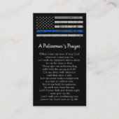 Polizeibeamter für Gebet Thin Blue Line Visitenkarte (Vorderseite)