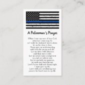 Polizeibeamter für Gebet Thin Blue Line Visitenkarte (Vorderseite)