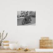 Polizeibeamter für Motorräder, 1924. Vintages Foto Poster (Küche)