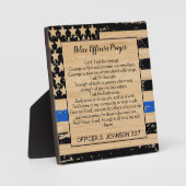 Polizeibeamter für Strafverfolgung Prayer Plaque Fotoplatte (Vorderseite)