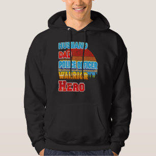 Polizeibeamter für Vater von Ehemann Warrio Vatert Hoodie