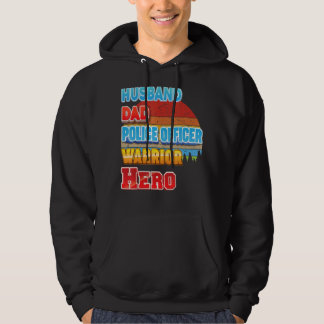 Polizeibeamter für Vater von Ehemann Warrio Vatert Hoodie
