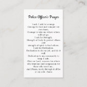 Polizeibeamter Gebet Blue Line Strafverfolgung Visitenkarte (Vorderseite)