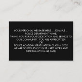 Polizeibeamter Gebet Bulk Thin Blue Line Visitenkarte (Rückseite)