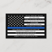 Polizeibeamter Gebet Bulk Thin Blue Line Visitenkarte (Vorderseite)
