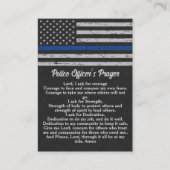 Polizeibeamter Gebet Bulk Thin Blue Line Visitenkarte (Vorderseite)