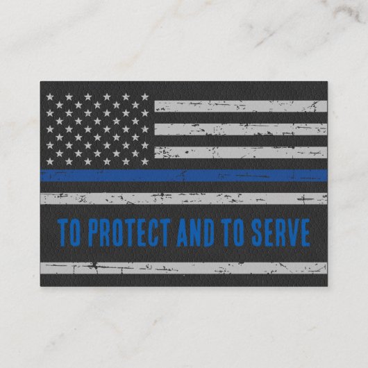 Polizeibeamter Gebet Bulk Thin Blue Line Visitenkarte (Rückseite)