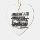 Polizeibeamter Gebet Keramik Ornament (Links)