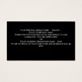 Polizeibeamter Gebet-Thin-Blue-Line-Karten (Rückseite)