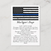 Polizeibeamter Gebet Thin Blue Line Visitenkarte (Vorderseite)