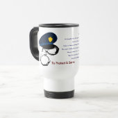 Polizeibeamter Gebetsbüro Zielort Reisebecher (Vorderseite Links)