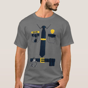 Polizeibeamter Gift Polizei Uniform Kostüm Hallowe T-Shirt