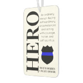 Polizeibeamter Hero Thin Blue Line Vielen Dank Autolufterfrischer (Links)