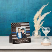 Polizeibeamter Hero Vater Personalisiertes Foto Fotoplatte (InSitu)