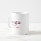 Polizeibeamter in Arbeit - Personalisiert Kaffeetasse (Vorderseite Links)