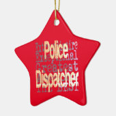 Polizeibeamter Keramik Ornament (Links)