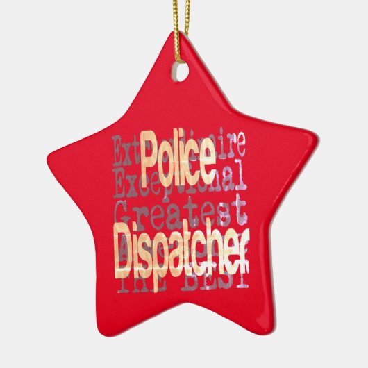 Polizeibeamter Keramik Ornament (Links)