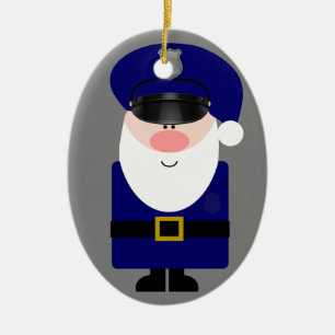 Polizeibeamter Keramik Ornament
