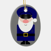 Polizeibeamter Keramik Ornament (Hinten)