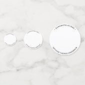 Polizeibeamter Party Foto Glückwunsch Thin Blue Li Konfetti (Rückseiten)