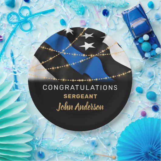 Polizeibeamter Party Glückwunsch Ruhestand Pappteller (Party)