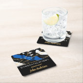 Polizeibeamter Party Glückwunsch Ruhestand Rechteckiger Pappuntersetzer (Vor Ort)