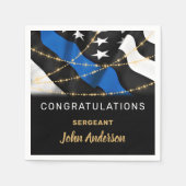 Polizeibeamter Party Glückwunsch Ruhestand Serviette (Vorderseite)