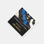 Polizeibeamter Party Glückwunsch Ruhestand Serviette (Ecke)