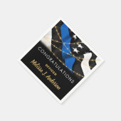 Polizeibeamter Party Herzlichen Glückwunsch Abschl Serviette (Ecke)