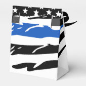 Polizeibeamter Party Thin Blue Line Gratulation Geschenkschachtel (Rückseite)