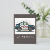 Polizeibeamter Polizist Einladung (Stehend Vorderseite)