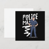 Polizeibeamter Polizist Gift Einladung (Vorne/Hinten)