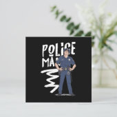 Polizeibeamter Polizist Gift Einladung (Stehend Vorderseite)