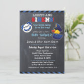 Polizeibeamter Polizist Kinderdusche Einladung (Stehend Vorderseite)