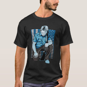 Polizeibeamter Polizist US Flaggenstaat T-Shirt