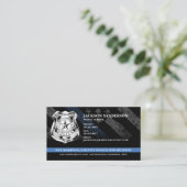 Polizeibeamter - Rechtsdurchsetzung - Kundenlogo Visitenkarte (Stehend Vorderseite)