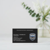 Polizeibeamter - Rechtsdurchsetzung von Logo-Namen Visitenkarte (Stehend Vorderseite)