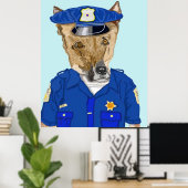 Polizeibeamter Ruff Poster (Heimbüro)