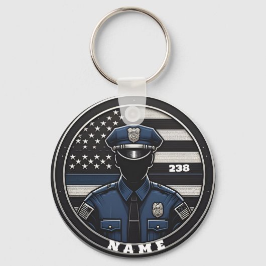 Polizeibeamter Schlüsselanhänger (Vorderseite)