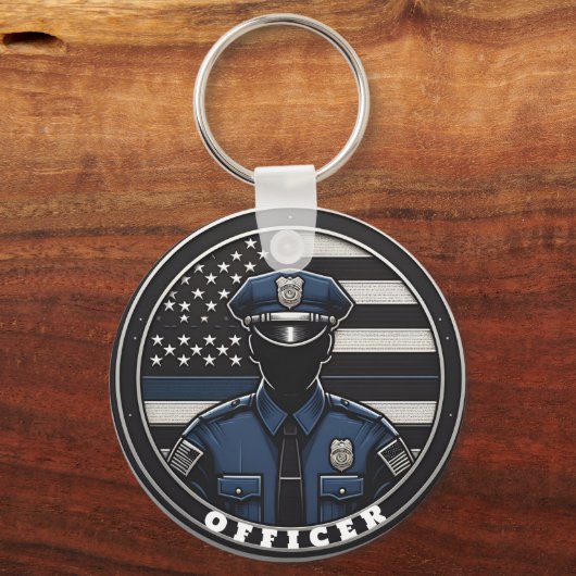 Polizeibeamter Schlüsselanhänger (Rückseite)