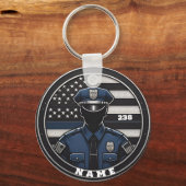 Polizeibeamter Schlüsselanhänger (Vorderseite)