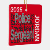 Polizeibeamter Sonderbeauftragter CUSTOM Keramikornament (Rechts)