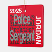 Polizeibeamter Sonderbeauftragter CUSTOM Keramikornament (Links)
