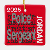 Polizeibeamter Sonderbeauftragter CUSTOM Keramikornament (Vorderseite)
