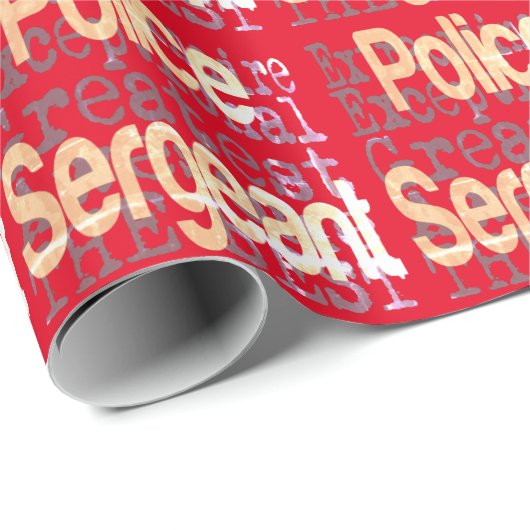 Polizeibeamter Sonderbeauftragter Geschenkpapier (Rolleneckpunkt)