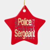 Polizeibeamter Sonderbeauftragter Keramik Ornament (Vorne)