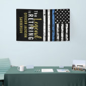 Polizeibeamter Strafverfolgung Banner (Messeveranstaltung)